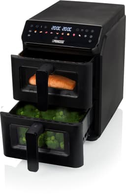 Princess Heteluchtfriteuse - 182490 - 3000W - Stack Airfryer 11,2L - PFAS-Vrij - 2 lades (Sync) - 11 Bakprogramma's - Bespaart 45% ruimte - Dubbele gestapelde lades — thumbnail 17
