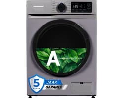 Heinner HWM-M814IVNSA+++ Slanke Wasmachine 8 kg – 15 programma’s – 1400 tpm – Energieklasse A – Inverter Motor – LED-Display – Kinderslot – Zilver – 5 Jaar Garantie