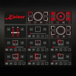Inbouwoven - KAISER - EH 6341 - XXL Multi 37, multifunctionele - elektrische - stoomoven met stoomreiniging - 60 cm + KCT 9140 FI inductiekookplaat - 90 cm + AT 9342 – Afzuigkap 90 cm, TFT-display, 1100 m³/h — thumbnail 12