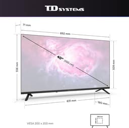 40 Inch Smart TV met Google Assistant en Android 14 - Full HD TV met Chromecast — thumbnail 8