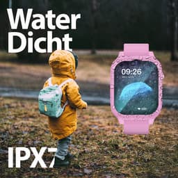 4G Smartwatch Kinderen met Camera - GPS Horloge Kind met Simkaart - Kinderhorloge - SOS Knop - HD (Video) bellen & Stappenteller - Speelgoed - Meisje 4/5/6/7/8/9/10 Jaar - Roze — thumbnail 8