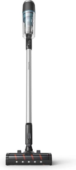Philips Steelstofzuiger Met Dweilfunctie XC3133/01 - Draadloos - Zuigmond met LED verlichting - Zonder Zak - Handstofzuiger - Alle Vloertypen - Matzwart — thumbnail 17