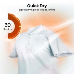 Hisense 3S Serie DH3S902BB3 - Zwarte Wasdroger met Energielabel C - Warmtepompdroger - 9kg - ConnectLife - Trommelverlichting - AutoDry - Quick Dry - Allergy Care — thumbnail 14