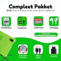 Bosstony Snelle Kids Tablet 10 inch - Ouderlijk Toezicht - 6000mAh Batterij - Android 13 - Incl Beschermpakket - Kindertablet vanaf 3 jaar — thumbnail 9