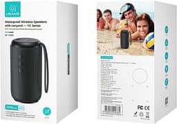 USAMS YC-serie Bluetooth 5.0 10W waterdichte draadloze luidspreker met draagkoord zwart / zwart YC011YX01 (US-YC011) — thumbnail 5