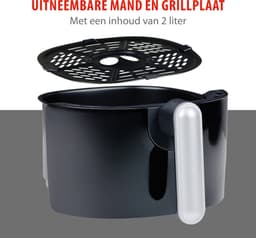 alpina Airfryer 2L - Hetelucht Friteuse - 80 tot 200°C - 900W — thumbnail 3