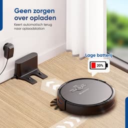 Heevey Robotstofzuiger met dweilfunctie - Automatisch oplaadstation - Dweilrobot - Robotstofzuiger huisdieren — thumbnail 11