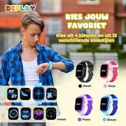 DEPLAY 4G KidsWatch Hero - GPS Horloge Kind - Smartwatch Kinderen - Kinderhorloge - Smartwatch Kind - Kinder Smartwatch - Blauw — thumbnail 7
