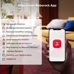 Roborock Qrevo S5V-Robotstofzuiger met dock-12000 Pa zuigkracht-FlexiArm-dweilen-Reactief obstakel vermijden-Dubbele anti-klitfunctie-Warmeluchtdroging-Obstakelvermijding en slimme navigatie-Zwart — thumbnail 9