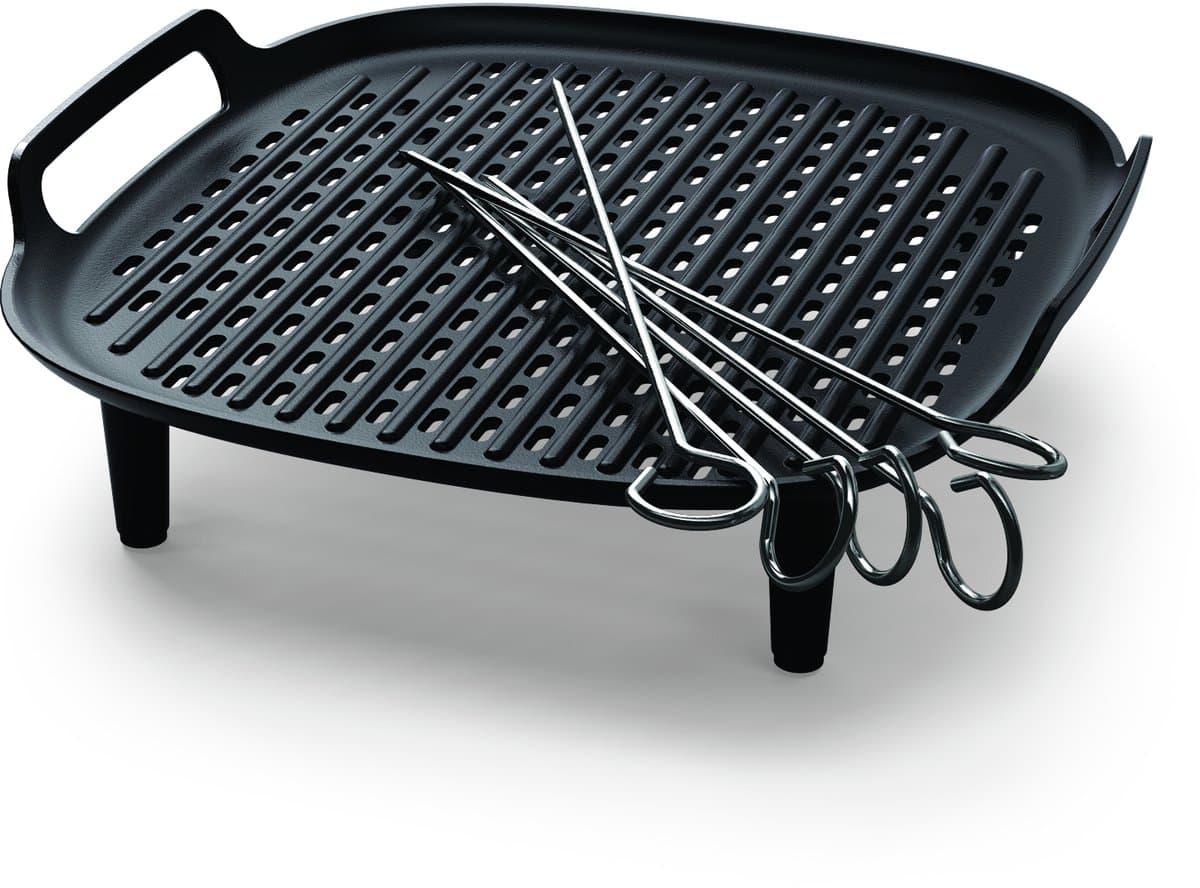 Philips Grill Set Airfryer Accessoire - HD9946/00 - Geschikt voor Philips - Grillplaat met 5 spiesen — afbeelding 1