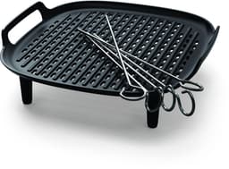Philips Grill Set Airfryer Accessoire - HD9946/00 - Geschikt voor Philips - Grillplaat met 5 spiesen — thumbnail 1