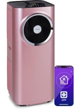 Klarstein mobiele airconditioner met luchtafvoerslang, 5-in-1 airconditioner, ventilator, luchtontvochtiger, luchtreiniger & nachtmodus, app-bediening, kleine & draagbare airconditioner voor thuis & op kantoor, 7000 BTU,9 kW voor 42 m² 48 dB — thumbnail 13
