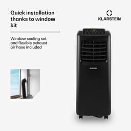 Klarstein mobiele airconditioner met luchtafvoerslang, 3-in-1 airconditioner met ventilator & ontvochtiger, kleine & draagbare airconditioner voor thuis & op kantoor, met nachtmodus & app-bediening, 9000 BTU,6 kW voor 44 m² - Afstandsbediening — thumbnail 4