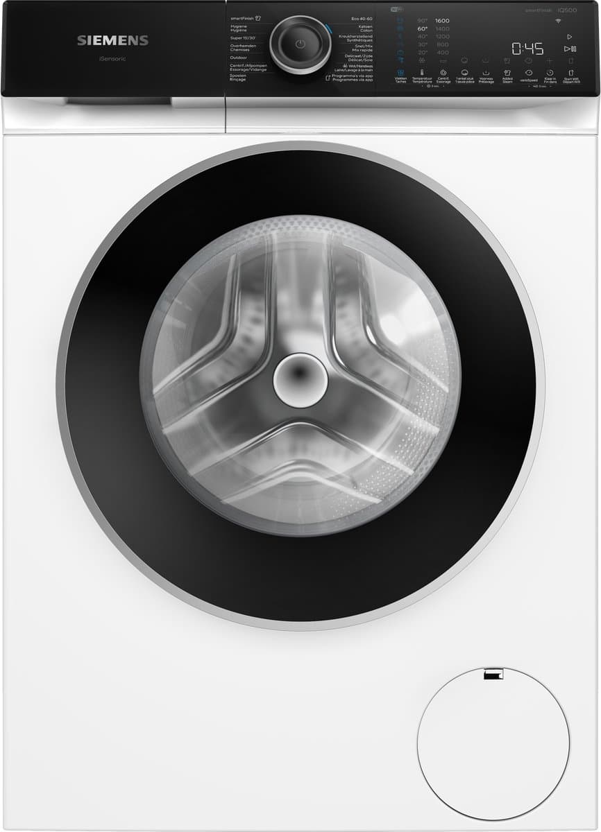 Siemens WG56H203FG - iQ500 - Wasmachine met stoom - 10 kg - 1600 rpm - 20% zuiniger dan energielabel A - Home Connect - NL/FR — afbeelding 1