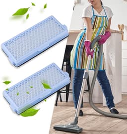 Actieve Hepa Filter Set 2 Stuks Geschikt Voor Miele Classic Compact C1, Complete C2 & C3 - Vervangbaar - Stofzuiger Onderdelen - Stofzuigerfilter - Filter Onzuiverheden - Blauw — thumbnail 5