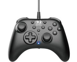 HORI - HORIPAD Turbo Wired Controller voor Nintendo Switch 2 - Zwart - Officieel gelicentieerd door Nintendo