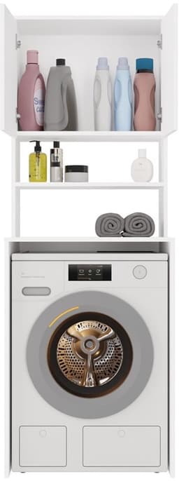 Wasmachine opbouw xl wit wasmachine/ wasdroger kast — thumbnail 5