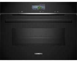 Siemens CM736GAB1 - iQ700 - Compacte inbouw bakoven met magnetron - 60cm x 45cm - varioSpeed: bereid de meest voortreffelijke gerechten tot wel 50% sneller - Home connect - Makkelijker schoon dankzij de gecoate achterwand