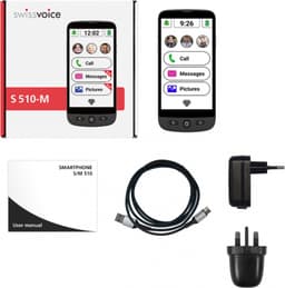 Swissvoice S510M Senioren Smartphone Simlockvrij - 4G+ - SOS knop achterop het toestel - Android 12 - Whatsapp — thumbnail 7