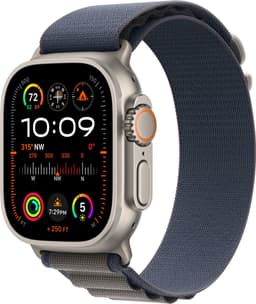 Apple Watch Ultra 2 - GPS + Cellular - 49mm - Titanium Case with Blue Alpine Loop - Large — thumbnail 2