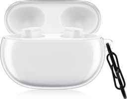 kwmobile Earphones Case for Beats Studio Buds Case - Clear TPU Silicone Earbuds Cover - Transparent — thumbnail 1