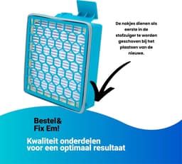 Fixem® - Geschikt voor Miele filter Boost CX1 - Stofzuiger filter - SF-HY60 - 1x — thumbnail 5