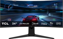 TCL 34R83Q - Ultrawide QHD Mini LED Gaming Monitor - QLED - HDR1600 - USB-C 90w - 34 inch — thumbnail 1