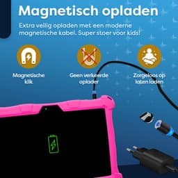 AngelTech Kindertablet XL – 3+4GB RAM - 32+64GB – Android 14 - 100%Kidsproof – Extra Groot – Vanaf 3 Jaar - Ook Voor Volwassen Gebruik - 10 Inch - Ouderlijk Toezicht – Fidgy Beschermhoes – Roze — thumbnail 13