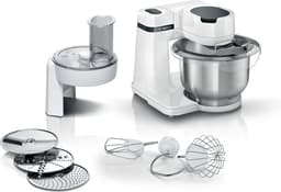 Bosch MUM Serie 2 - MUMS2EW01 - Keukenmachine - 700W - 3,8L - 3 Snijschijven - Wit — thumbnail 1