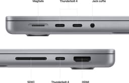 Apple Macbook Pro (2023) MPHG3N/A - 14 inch - Apple M2 Max - 1 TB - Spacegrijs — thumbnail 8