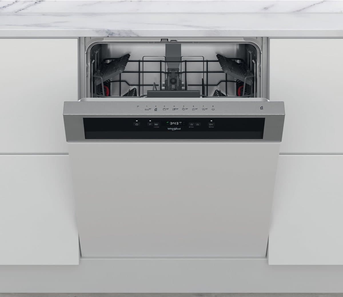 Whirlpool WBC 3C26 X - Half geïntegreerde vaatwasser — afbeelding 1