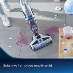 BISSELL Crosswave C3 Select Steelstofzuiger met Dweilfunctie - Vloerreiniger met Snoer - 3 in 1 Stofzuiger, Dweil & Drogen - Multi Surface Vacuum Cleaner - Reinigingsmachine voor Tapijt, Tegels & Houten Vloeren - Krachtige 560W Motor - 3551N — thumbnail 2