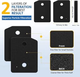 Bramokava® 4x Filter geschikt voor Miele Droger 9164761 - 210 x 155 x 30 mm - Spons Foam Schuimfilter — thumbnail 5