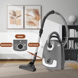 Aurixi® Karcher - Karcher Stofzuiger - Bouwstofzuiger - Festool Stofzuiger - Bouwstofzuiger Zonder Zak - Grijs - 33cm x 31cm x 53cm — thumbnail 7