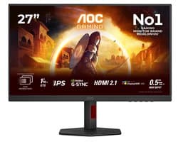 AOC G4 U27G4R - 4K Gaming Monitor - Dual Frame - 160hz tot 320hz - Full HD tot 4K - HDR400 - USB-hub - 27 inch