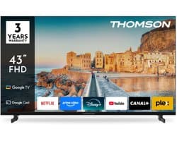 Thomson 43FG2S15 - TV LED 43 (109 cm) - Full HD 1920x1080 - Google TV - 3xHDMI - WiFi