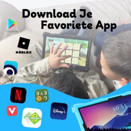 Bosstony Snelle Kindertablet 10 inch - Ouderlijk Toezicht - 6000mAh Batterij - Compleet Pakket - Android 13 - Full HD - Kindertablet vanaf 3 jaar - 6 GB Ram - 2.0GHz processor - 192GB Geheugen - Tablet Kinderen - Kids Tablet — thumbnail 6