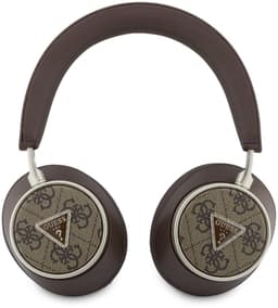 Guess Bluetooth Koptelefoon - ENC - PU Leather met opbergdoos - 4G Triangle Logo - Bruin — thumbnail 3