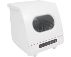 Compacte Vaatwasser - Tafelmodel Apparaat - Snel Afwassen - Energiezuinig 72°C - 38cm Max Diameter - Wit