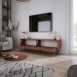 Tv-meubel - Dressoir Media Console - Woonkamer Inrichting - Push-to-open Systeem - 140 x 52 x 32 cm — thumbnail 2