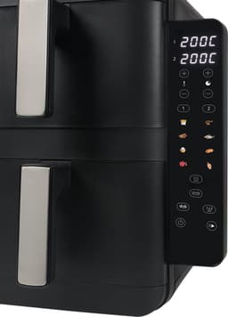 Tristar FR-9074 - Stack airfryer XXL - 9L - 2 onafhankelijke kookzones - Dubbele gestapelde lades - 8 kookprogramma's - 2400W - PFAS-vrij - Bespaart 45% Ruimte - 6 personen — thumbnail 9