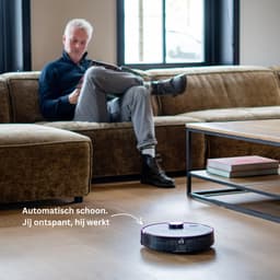 TONIHOMI® M30 - Robotstofzuiger met dweilfunctie - Robotstofzuiger met laadstation - LDS Laser navigatie - Robotstofzuiger huisdieren - Dweilrobot - Robotstofzuiger met app - Zwart — thumbnail 6