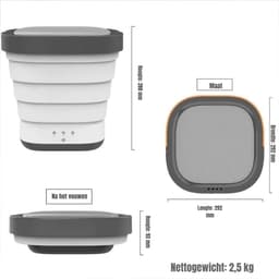 SCH® Mini Wasmachine - Wasmachine - Roze - ‎30cm x 30cm x 10cm — thumbnail 7