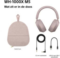 Sony WH-1000XM5 - Draadloze koptelefoon met Noise Cancelling - Smoky Pink / Roze — thumbnail 21