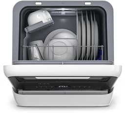 Klarstein Vaatwasser Amazonia Mini - Compact Aanrechtblad, 7 Programma's, 5L Tank of Directe Aansluiting, Energie-efficiëntieklasse D, Stil 58dB, Digitaal Display, Draagbaar Tafelblad voor Kleine Keukens, Zwart - Dishwasher — thumbnail 8