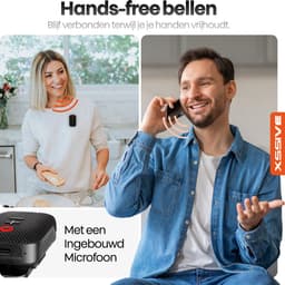 Xssive BS14 Draagbare Bluetooth Speaker met Magnetische Clip - Mini Bluetooth Speaker - Handsfree Bellen - Geschikt voor Wandelen, Onderweg, Fiets & Outdoor — thumbnail 7