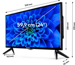 MEDION 59,9 cm (24 inch) Full HD TV (ingebouwde dvd-speler, ideaal voor camping, camper, vrachtwagen, tuin, 12V auto-adapter, Triple Tuner, HDMI, USB), MD 824001 — thumbnail 8