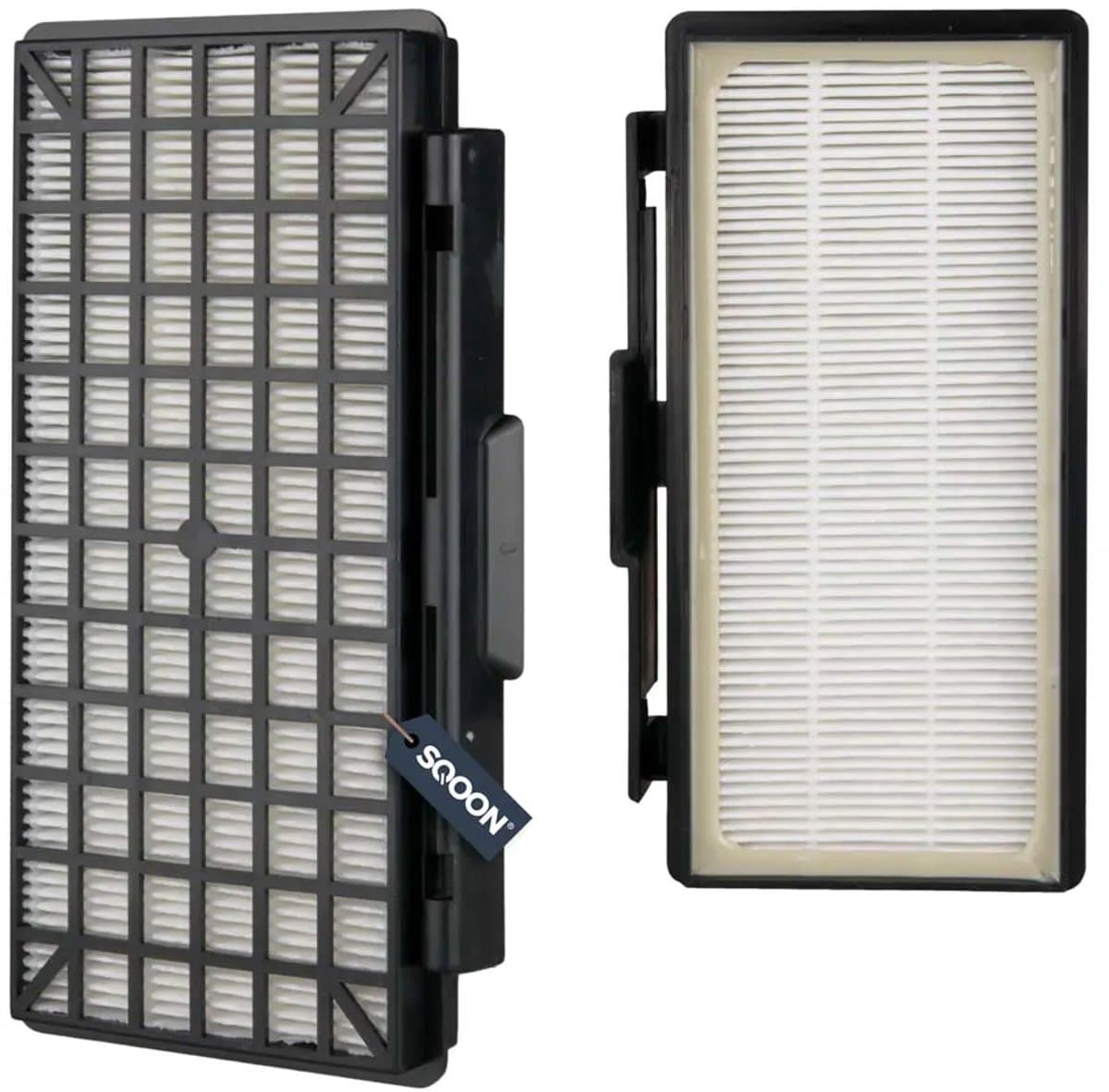 SQOON® HEPA-filter geschikt voor Bosch Siemens VSZ62541 - Gelijk aan model: 647753, 577303, 00577303 - Vervangt BBZ154HF - Voor optimale filtering van fijne stofdeeltjes en allergenen — afbeelding 1