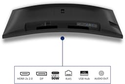 Philips 3000 series 34B2U3600C - Ultrawide USB-C Dock Monitor - 90w - RJ45 - Smart KVM - HDR400 - 34 inch — thumbnail 4