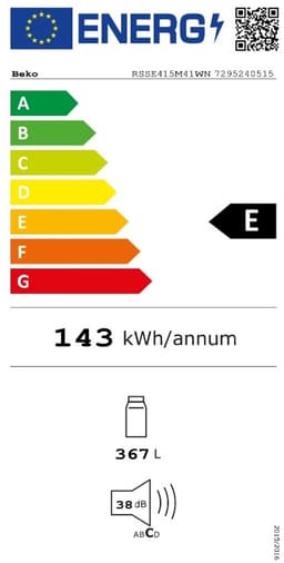 Beko RSSE415M41WN - Kastmodel koelkast — thumbnail 12